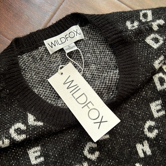 Wildfox Harlow Repeat Dance Logo Sweater - Picture 6 of 8